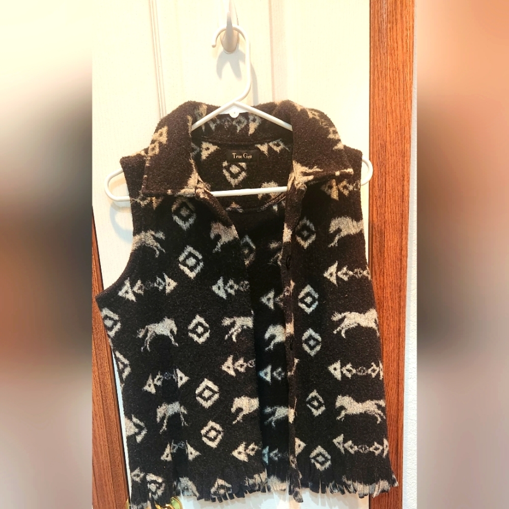 True Grit Fleece Vest Women's Size Small
